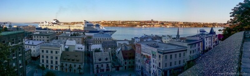 Overlook St. Lawrence River from Montmorency Park National Historic Site, Quebec City