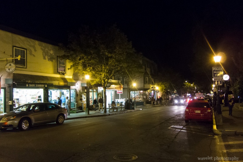 Bar Harbor at night, Acadia National Park, Maine
