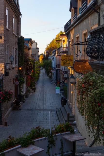 Petit Champlain in the early morning, Quebec City
