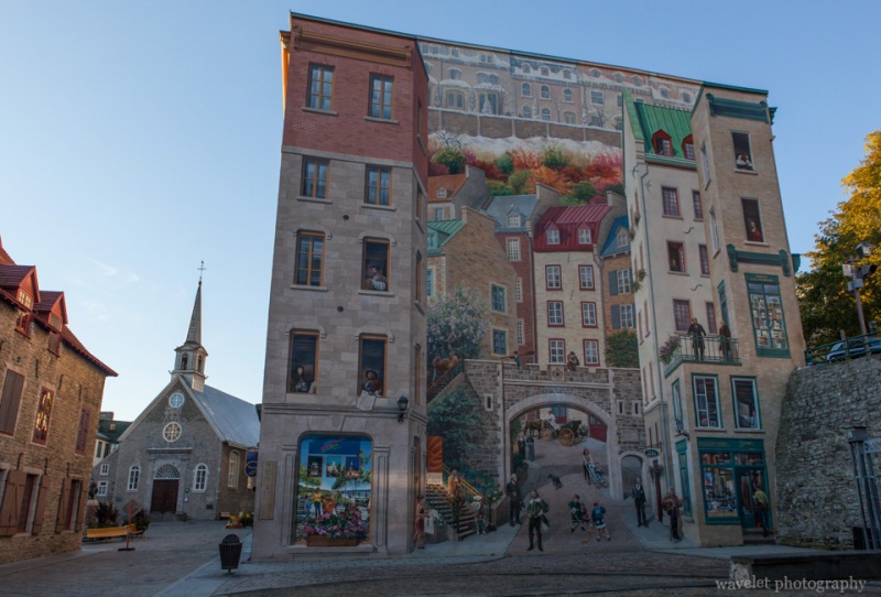 Notre-Dame-des-Victoires and Fresque des Québécois, Quebec City