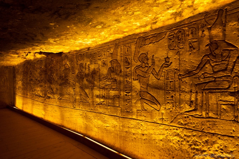 Reliefs in storage room inside the Great Temple