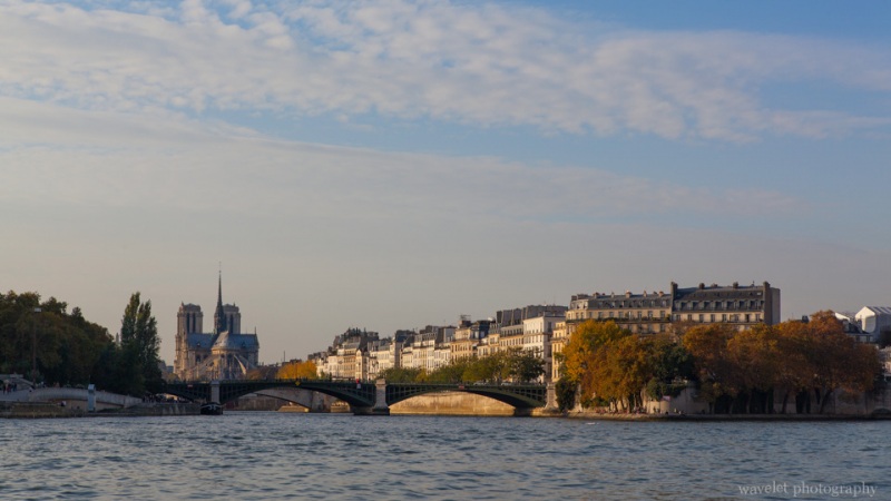 Notre Dame on Île de la Cité and the eastern end of Île Saint-Louis, Paris