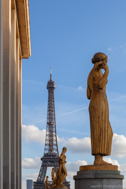 Overlook Eiffel Tower from Palais de Chaillot, Paris