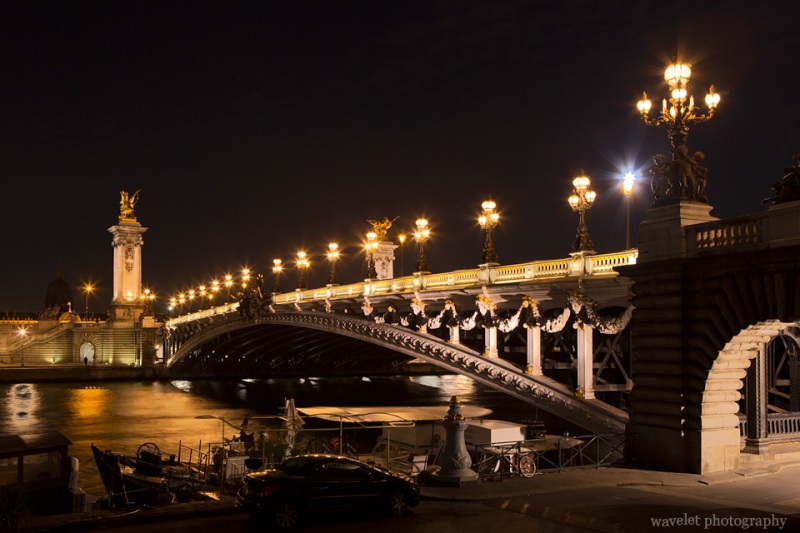 Pont Alexandre III in the night, Paris