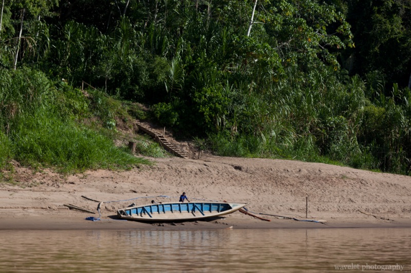 Stairs Lead to Lodges or Locals\' House at the River Bank