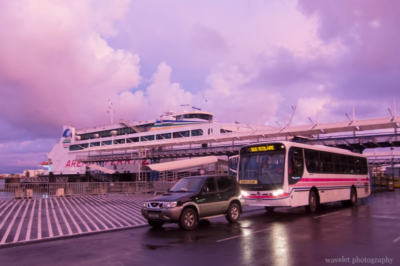 Aremiti Ferry Station in the early morning, Papeete, Tahiti