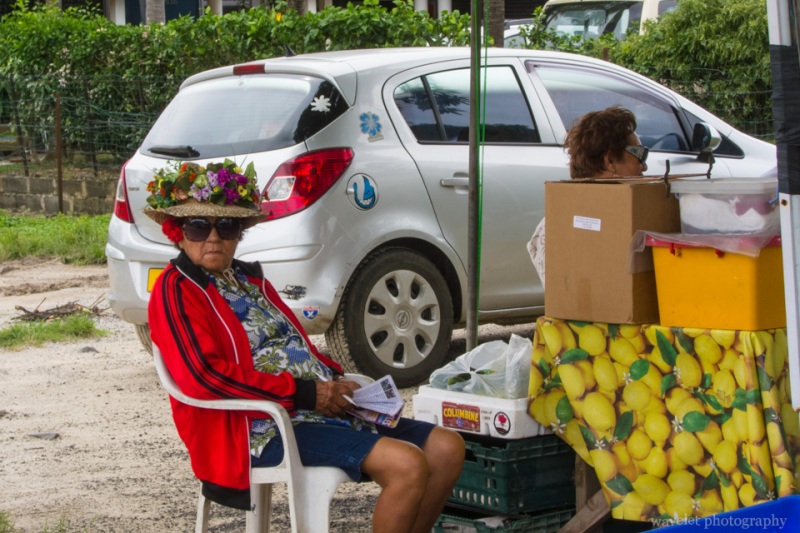 Fruit cart in Viatape, Bora Bora