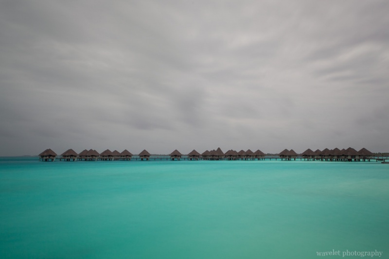 Overwater bungalows of Le Méridien Bora Bora