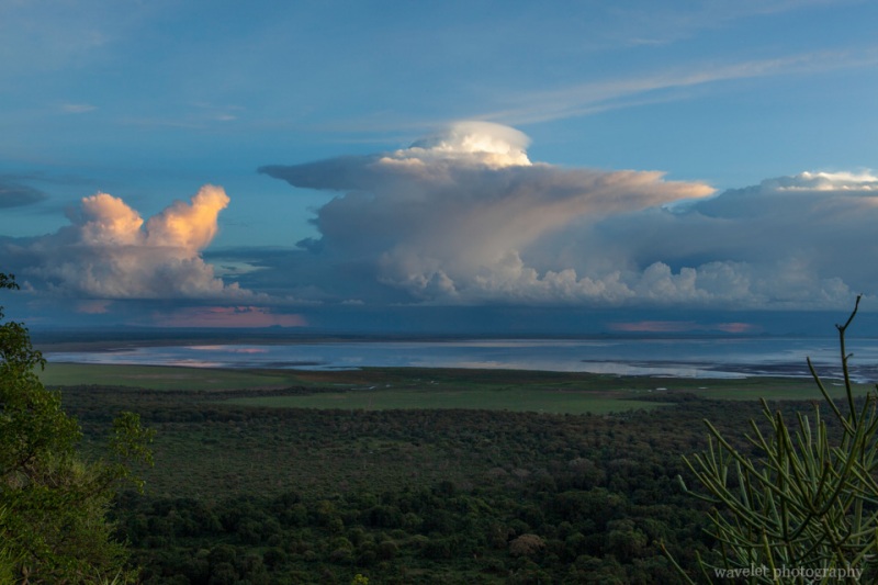 Sunset over Lake Manyara