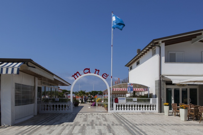 A seaside café at Viareggio