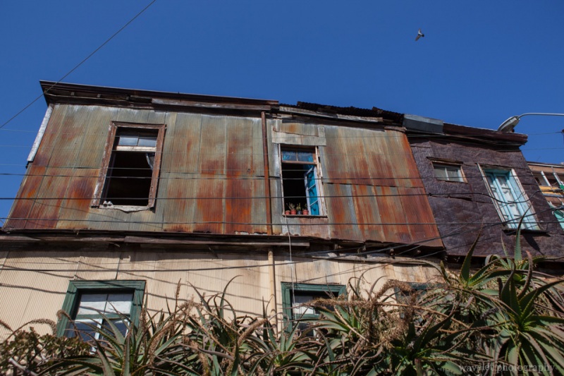 Abandoned rusty house, Valparaiso