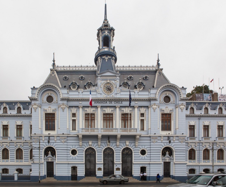 The Chilean Navy (Armada de Chile), Plaza Sotomayor, Valparaiso